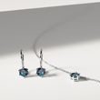 LONDON TOPAZ EARRING AND NECKLACE SET IN WHITE GOLD - GEMSTONE SETS - FINE JEWELRY