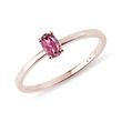 BAGUE MINIMALISTE AVEC TOURMALINE EN OR ROSE - BAGUES EN TOURMALINE - BAGUES