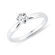BAGUE EN OR BLANC AVEC DIAMANT DE SYNTHÈSE - BAGUES AVEC DIAMANTS DE SYNTHÈSE - BAGUES DE FIANÇAILLES