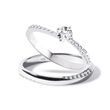 ENGAGEMENT SET WITH BRILLIANTS IN WHITE GOLD - ENGAGEMENT AND WEDDING MATCHING SETS - ENGAGEMENT RINGS