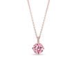 ROSE GOLD PINK DIAMOND NECKLACE - DIAMOND NECKLACES - NECKLACES