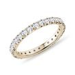 LUXURY ETERNITY WEDDING RING IN YELLOW GOLD - WOMEN'S WEDDING RINGS - WEDDING RINGS