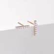 DIAMOND BAR EARRINGS IN ROSE GOLD - DIAMOND EARRINGS - EARRINGS