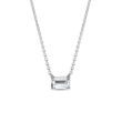 MOISSANITE NECKLACE IN WHITE GOLD - WHITE GOLD NECKLACES - NECKLACES