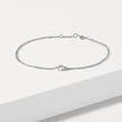 BRACELET EN OR BLANC AVEC BRILLANT - BRACELETS AVEC DIAMANTS - BRACELETS