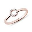 DIAMANTOVÝ PRSTEŇ CIRCLE Z RUŽOVÉHO ZLATA - PRSTENE DIAMANT - PRSTENE