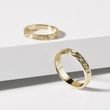ENGRAVED WEDDING RING IN YELLOW GOLD - WOMEN'S WEDDING RINGS - WEDDING RINGS