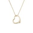 HEART SHAPED NECKLACE IN YELLOW GOLD - DIAMOND NECKLACES - NECKLACES