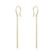 YELLOW GOLD BAR THREADER EARRINGS - YELLOW GOLD EARRINGS - EARRINGS