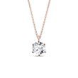 COLLIER EN OR ROSE ET DIAMANT 1 CT - COLLIERS AVEC DIAMANTS - COLLIERS