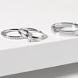 WHITE GOLD WEDDING RING SET WITH A HALF ETERNITY DIAMOND RING - WHITE GOLD WEDDING SETS - WEDDING RINGS