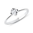 MINIMALIST WHITE GOLD DIAMOND ENGAGEMENT RING - SOLITAIRE ENGAGEMENT RINGS{% if category.pathNames[0] != product.category.name %} - {% endif %}