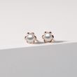 PEARL FLOWER STUD EARRINGS IN ROSE GOLD - PEARL EARRINGS - PEARL JEWELRY