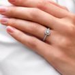 DIAMOND ENGAGEMENT RING IN WHITE GOLD - ENGAGEMENT DIAMOND RINGS - ENGAGEMENT RINGS
