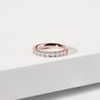 ROSE GOLD RING WITH BRILLIANTS - WOMEN'S WEDDING RINGS - 
