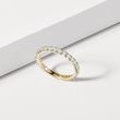 SET OF WEDDING RINGS WITH DIAMONDS IN YELLOW GOLD - ENGAGEMENT AND BRIDAL RING SETS - ENGAGEMENT RINGS