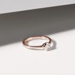 VERLOBUNGSRING MIT DIAMANT IM BRILLANTSCHLIFF IN ROSÉGOLD - VERLOBUNGSRINGE MIT BRILLANT - VERLOBUNGSRINGE