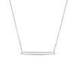 SMOOTH WHITE GOLD HORIZONTAL BAR NECKLACE - WHITE GOLD NECKLACES{% if category.pathNames[0] != product.category.name %} - {% endif %}