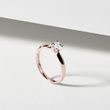 VERLOBUNGSRING AUS ROSÉGOLD MIT 0,35CT DIAMANTEN - VERLOBUNGSRINGE MIT BRILLANT - VERLOBUNGSRINGE