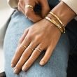BRACELET MASSIF EN OR JAUNE 14 CARATS - BRACELETS EN OR JAUNE - BRACELETS