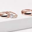 HIS AND HERS CLASSIC ROSE GOLD WEDDING RING SET - ROSE GOLD WEDDING SETS - WEDDING RINGS