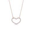 DIAMOND NECKLACE HEART IN ROSE GOLD - DIAMOND NECKLACES{% if category.pathNames[0] != product.category.name %} - {% endif %}