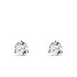 LAB-GROWN DIAMOND STUD EARRINGS IN YELLOW GOLD - DIAMOND STUD EARRINGS - EARRINGS