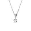 DOUBLE RIBBON DIAMOND NECKLACE IN WHITE GOLD - DIAMOND NECKLACES - NECKLACES