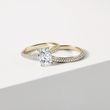 STUNNING YELLOW GOLD AND DIAMOND BRIDAL SET - ENGAGEMENT AND BRIDAL RING SETS - ENGAGEMENT RINGS