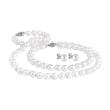 LUXURY PEARL JEWELLERY SET IN WHITE GOLD - PEARL SETS - PEARL JEWELLERY