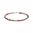 BRACELET EN OR JAUNE AVEC TOURMALINES - BRACELETS AVEC MINÉRAUX - BRACELETS