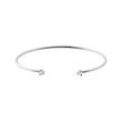 SOLID WHITE GOLD BRACELET WITH TWO BRILLIANTS - CUFF BRACELETS - BRACELETS