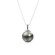 PENDANT WITH TAHITIAN PEARL IN WHITE GOLD - PEARL PENDANTS{% if category.pathNames[0] != product.category.name %} - {% endif %}