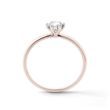 BAGUE DE FIANÇAILLES EN OR ROSE AVEC DIAMANT 0.5 CT - TAILLE BRILLANT - BAGUES DE FIANÇAILLES