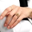 MINIMALISTISCHER RING MIT GOLDPERLE - RINGE GELBGOLD - RINGE