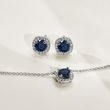HALSKETTE MIT BRILLANTEN UND SAPHIREN AUS WEISSGOLD - KETTEN MIT SAPHIR - KETTEN