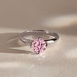 WHITE GOLD 1CT PINK DIAMOND ENGAGEMENT RING - RINGS WITH LAB-GROWN DIAMONDS - ENGAGEMENT RINGS