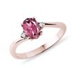 OVAL TOURMALINE RING WITH IN ROSE GOLD - TOURMALINE RINGS{% if category.pathNames[0] != product.category.name %} - {% endif %}