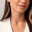 WHITE GOLD NECKLACE AND EARRING SET WITH DIAMONDS - DIAMOND SETS - FINE JEWELRY