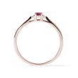 RING IN ROSE GOLD WITH TOURMALINE AND DIAMONDS - TOURMALINE RINGS - RINGS