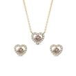 YELLOW GOLD AND CHAMPAGNE DIAMOND HEART JEWELRY SET - JEWELRY SETS{% if category.pathNames[0] != product.category.name %} - {% endif %}