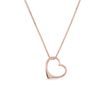 HEART-SHAPED NECKLACE IN ROSE GOLD - ROSE GOLD NECKLACES - NECKLACES