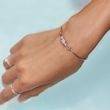 NÁRAMEK S MORGANITEM A DIAMANTY V RŮŽOVÉM ZLATĚ - NÁRAMKY S DRAHOKAMY - NÁRAMKY