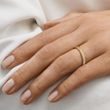 DAMENRING MIT FACETTIERTEM MUSTER AUS GELBGOLD - RINGE GELBGOLD - RINGE