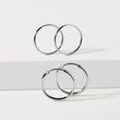 BOUCLES D'OREILLES EN OR BLANC - BOUCLES D'OREILLES EN OR BLANC - BOUCLES D'OREILLES