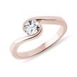 RING IN ROSE GOLD WITH 0.5 CT BRILLIANT - BRILLIANT CUT DIAMOND ENGAGEMENT RINGS - ENGAGEMENT RINGS