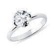 BAGUE EN OR BLANC AVEC DIAMANT DE SYNTHÈSE 1 CARAT - BAGUES AVEC DIAMANTS DE SYNTHÈSE - BAGUES DE FIANÇAILLES