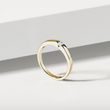 YELLOW GOLD ENGAGEMENT RING WITH DIAMOND - BRILLIANT CUT DIAMOND ENGAGEMENT RINGS - ENGAGEMENT RINGS