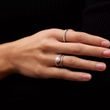Diamond Ring in a Half-Eternity Design with Diamonds in White Gold