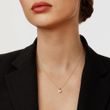 HALSKETTE MIT RUNDEM LABOR-DIAMANT IN GELBGOLD - KETTEN MIT DIAMANTEN - KETTEN